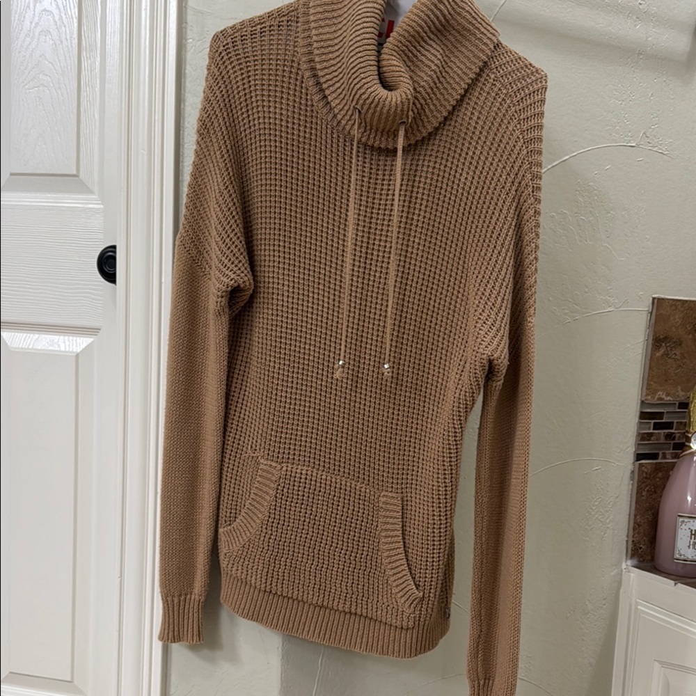 Cozy Tan Turtleneck Sweater